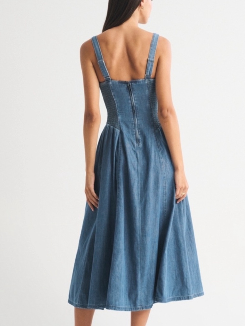 Abercrombie & fitch bra free Dylan midi chambray dress - Picture 4 of 6